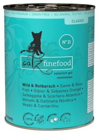 Catz Finefood Classic N.21 Dziczyzna i Karmazyn puszka 400g