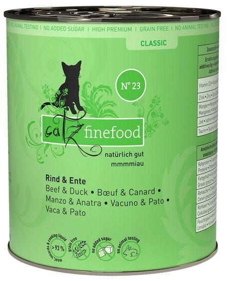 Catz Finefood Classic N.23 Wołowina i Kaczka puszka 800g