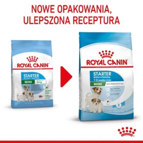 Royal Canin Mini Starter Mother&Babydog karma sucha dla szczeniąt do 2 miesiąca i suk karmiących ras małych 1kg