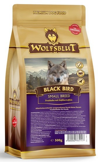 Wolfsblut Dog Black Bird Adult Small - indyk i bataty 500g