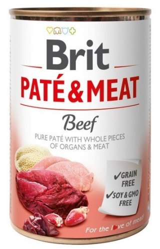 Brit Pate & Meat Dog Beef puszka 800g