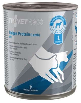 Trovet Unique Protein UPL Jagnięcina dla psa i kota puszka 800g