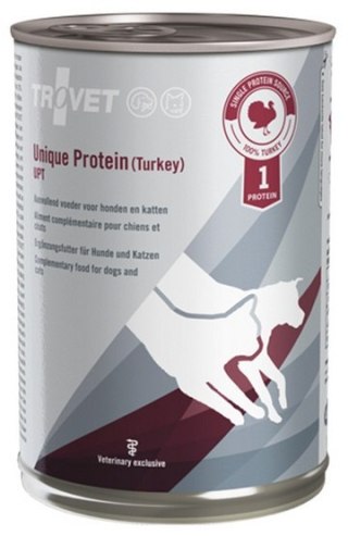 Trovet Unique Protein UPT Indyk dla psa i kota puszka 400g