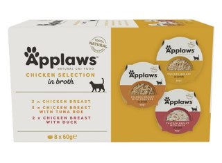 Applaws miseczki dla kota Chicken Selection Multi Pack 8x60g