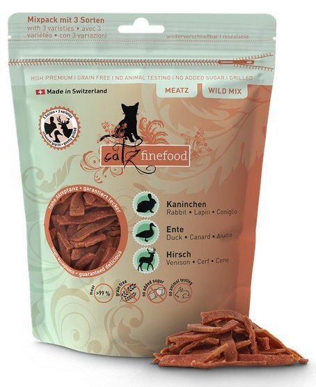 Catz Finefood Meatz Wild Mix - królik, kaczka, jeleń 45g