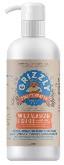 Grizzly Omega Health - olej z dzikiego łososia 500ml