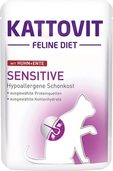 Kattovit Feline Diet Sensitive kurczak i kaczka saszetka 85g