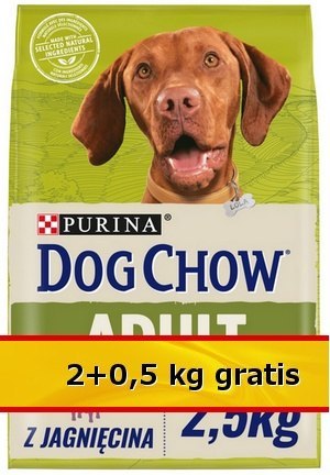 Purina Dog Chow Adult Jagnięcina 2,5kg (2+0,5kg)