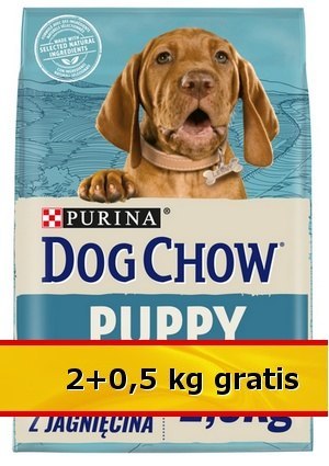 Purina Dog Chow Puppy Jagnięcina 2,5kg (2+0,5kg)