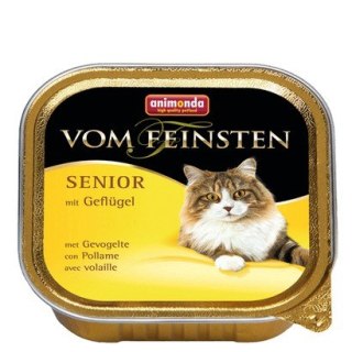 Animonda vom Feinsten Cat Senior z Drobiem tacka 100g