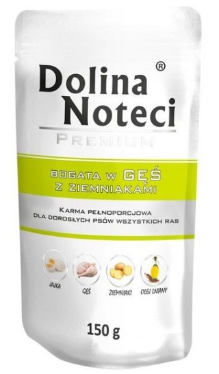 Dolina Noteci Premium Pies Gęś i ziemniaki saszetka 150g