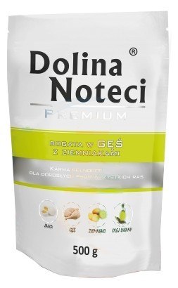 Dolina Noteci Premium Pies Gęś i ziemniaki saszetka 500g