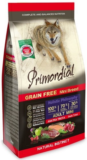 Primordial Dog Grain Free Mini Adult Duck & Trout 6kg