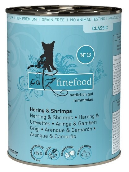 Catz Finefood Classic N.13 Śledź i Krewetki puszka 400g