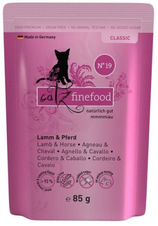 Catz Finefood Classic N.19 Jagnięcina i Konina saszetka 85g