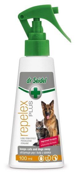 Dr Seidel Repelex Plus - Płyn utrzymujący psy i koty z daleka - spray 100ml