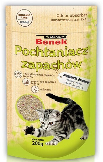 Super Benek Pochłaniacz zapachów - zapach trawy 200g