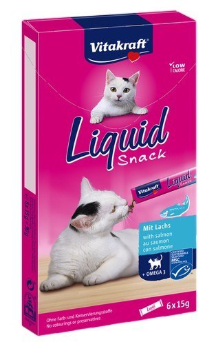 Vitakraft Cat Liquid-Snack z Łososiem 6x15g [16423]