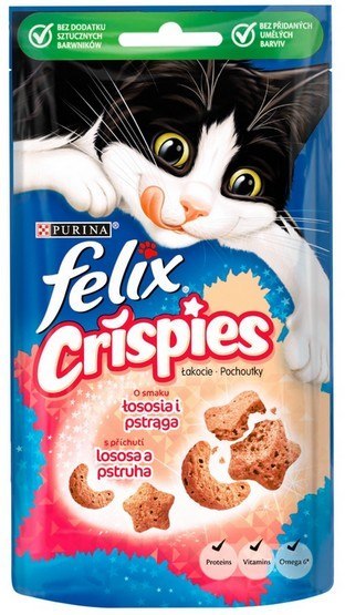 Felix Crispies Łosoś i Pstrąg 45g