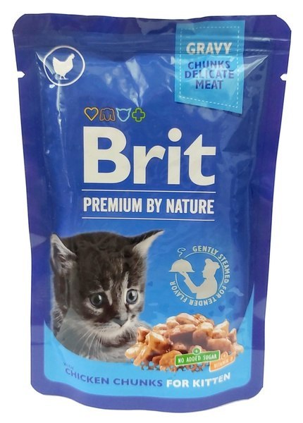 Brit Premium Cat Kitten Kurczak saszetka 100g