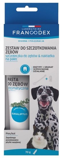 Francodex Zestaw do szczotkowania zębów pasta + szczoteczka [FR179122]