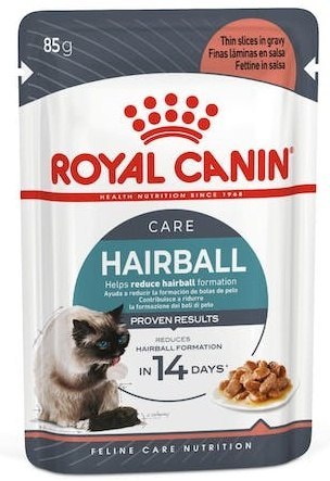 Royal Canin Hairball Care w sosie karma mokra w sosie dla kotów dorosłych, eliminacja kul włosowych saszetka 85g