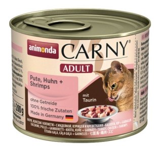 Animonda Carny Adult Indyk, Kurczak + Krewetki puszka 200g