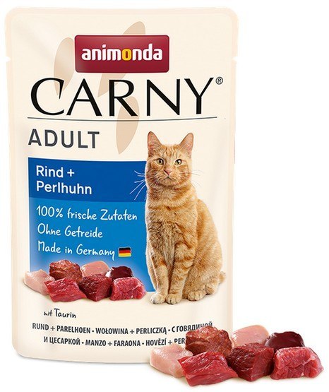 Animonda Carny Adult Wołowina + Perliczka saszetka 85g