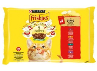 Friskies Mix mięsny w sosie saszetki 4x85g