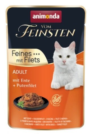 Animonda vom Feinsten Cat Adult Kaczka + filet z indyka saszetka 85g