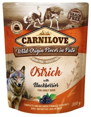 Carnilove Dog Ostrich & Blackberries - struś i jeżyny saszetka 300g