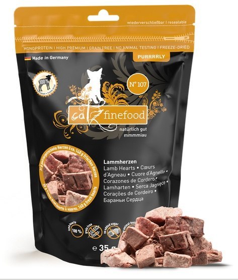 Catz Finefood Purrrrly N.107 Serca jagnięce 35g