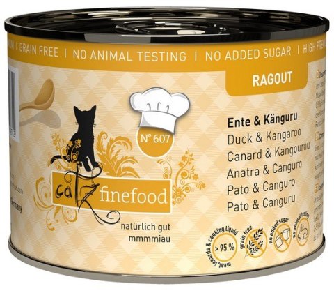 Catz Finefood Ragout N.607 Kaczka i Kangur puszka 190g