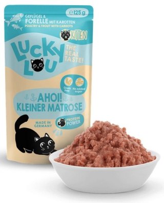 Lucky Lou Lifestage Kitten Drób i pstrąg saszetka 125g