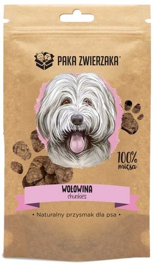 Paka Zwierzaka Chunkies Wołowina 100% 70g