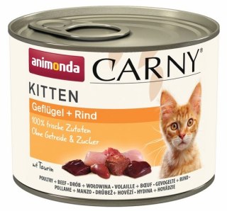 Animonda Carny Kitten Wołowina + Drób puszka 200g