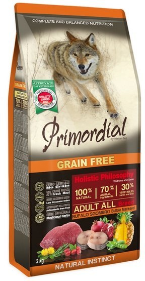 Primordial Dog Grain Free Adult Buffalo & Mackerel 2kg