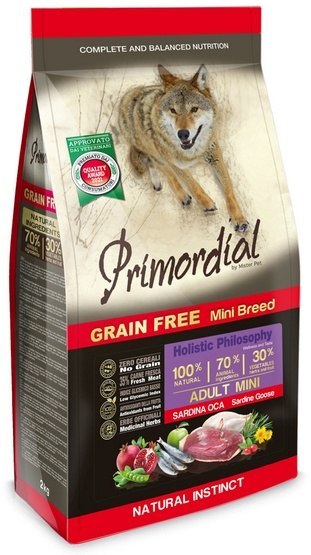 Primordial Dog Grain Free Mini Adult Sardine & Goose 2kg