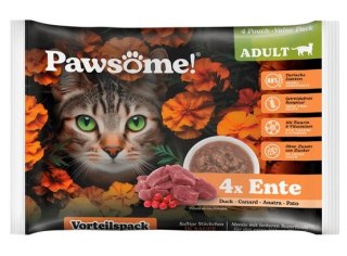 Pawsome Adult Ente - kaczka saszetki 4x85g