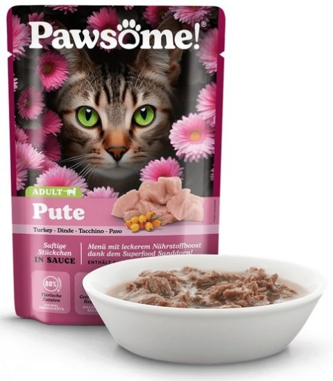 Pawsome Adult Pute - indyk saszetka 85g