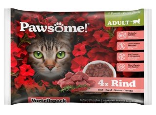 Pawsome Adult Rind - wołowina saszetki 4x85g