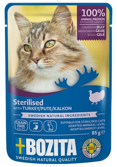 Bozita Cat Sterilised Indyk w galaretce saszetka 85g