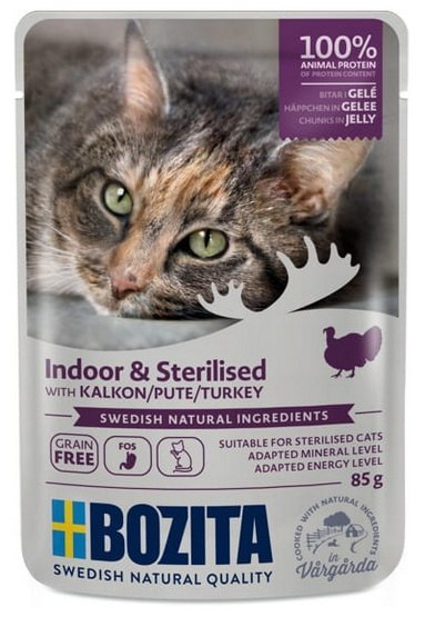 Bozita Cat Sterilised Indyk w galaretce saszetka 85g