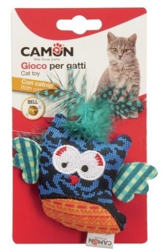 Camon Cat Toy Ptaszek z dzwonkiem i kocimietką 10cm