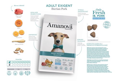 Amanova Adult Exigent Iberian Pork 2kg Amanova Adult Exigent Iberian Pork 2kg