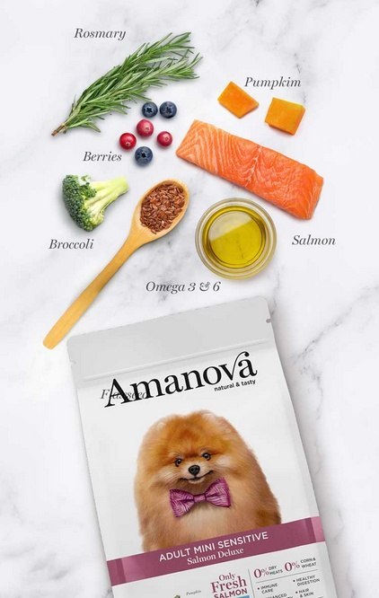 Amanova Adult Mini Sensitive Salmon Deluxe 800g Amanova Adult Mini Sensitive Salmon Deluxe 800g