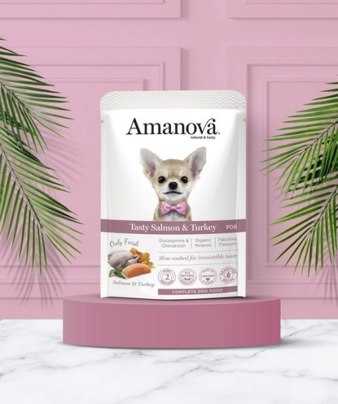 Amanova Adult Tasty Salmon & Turkey saszetka 100g Amanova Adult Tasty Salmon & Turkey saszetka 100g
