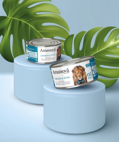 Amanova Kot Chicken & Tuna w bulionie puszka 70g Amanova Kot Chicken & Tuna w bulionie puszka 70g