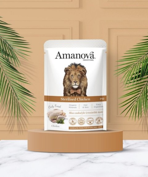 Amanova Kot Sterilised Chicken saszetka 85g Amanova Kot Sterilised Chicken saszetka 85g