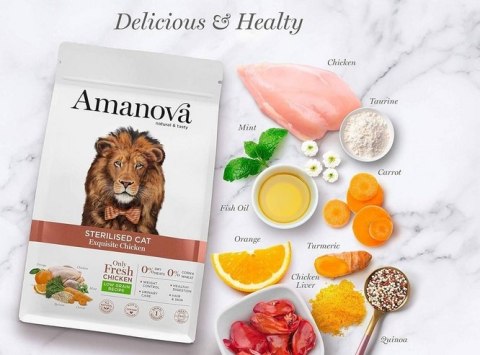Amanova Kot Sterilised Exquisite Chicken 300g Amanova Kot Sterilised Exquisite Chicken 300g